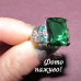 Изумрудное кольцо с крупным камнем – 5569