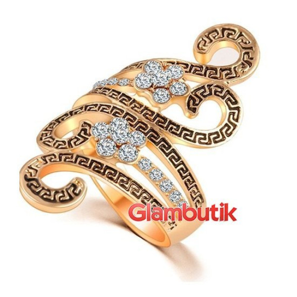 Изящное кольцо Агата gold