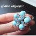 Кольцо с бирюзой Морская звезда