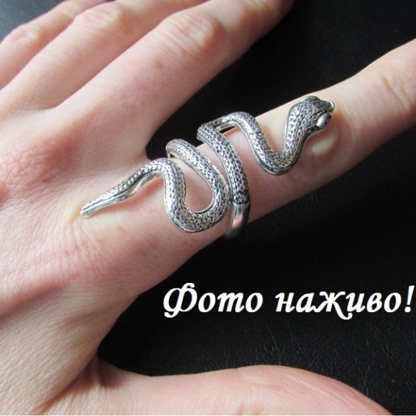 Кольцо на фалангу Змея – 4926