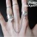 Набор колец с цепью Ключ и замок – Glambutik