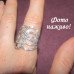 Коктейльное кольцо в стразах Литиция – 5315