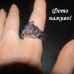 Серебристое кольцо Змеи – 5347
