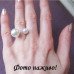 Каблучка Кульки білі в білому – 8864