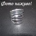 Стильное кольцо на фалангу Волны – 1435