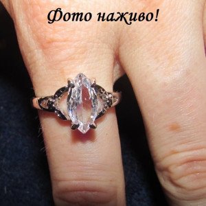 Каблучка з фіанітом Алекс 