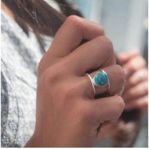 Каблучка з ефектом подвійного