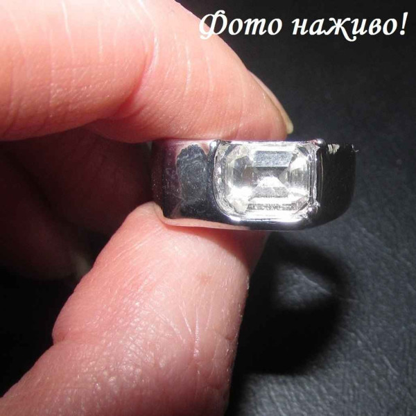 Каблучка з кристалом Геометрія – 5378