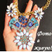 Колье Sapphire flowers