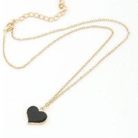 Подвеска Сердце черное Van Cleef