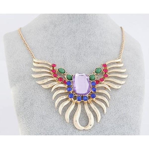 Колье Экзотика красок в сиреневом Stella & Dot