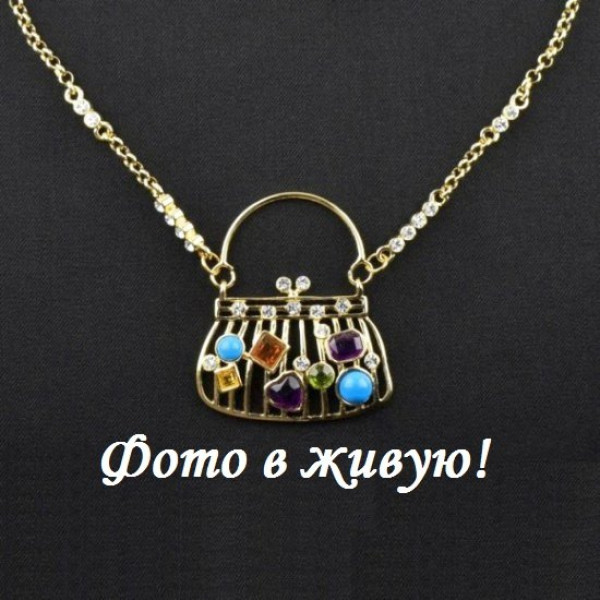 Золотистая сумочка Гламур