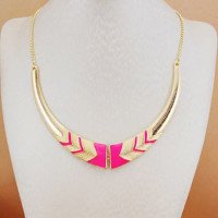 Розовое колье Амиана Stella & Dot