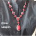 Винтажное колье говлит под коралл – 3787