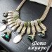 Эксклюзивное колье зелёное Альба
