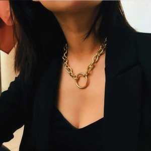 Ожерелье Цепь с кольцом