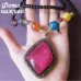 Длинные бусы с камнем Амбра – 5133
