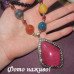 Длинные бусы с камнем Амбра – 5133