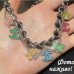 Коротке намисто з ланцюгами метеликами та шанель - 5167