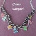 Коротке намисто з ланцюгами метеликами та шанель - 5167