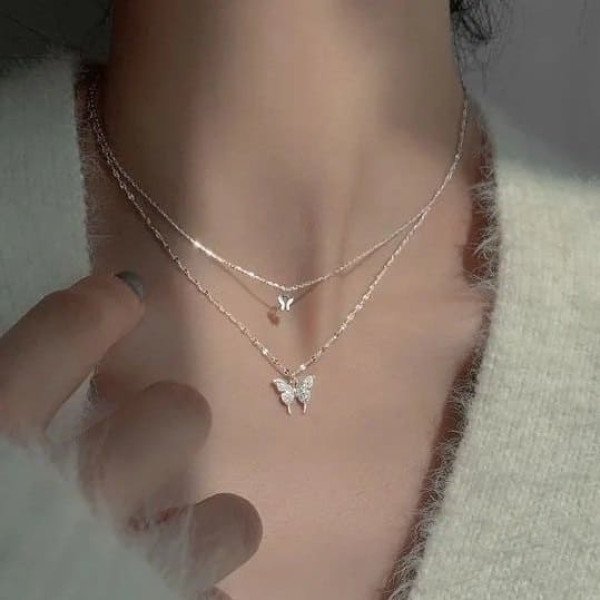 Двойная цепочка с бабочками – 5687