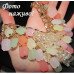 Цветное колье Монпансье с кристаллами – 5694