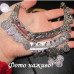 Червоне кольє з монетами – 5697