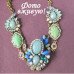 Эксклюзивное колье Голубые кристаллы