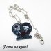 Кулон на цепи Сердце с черепами – 10-845