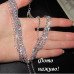 Вечернее колье с цепями в стразах – 10-865