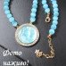 Эксклюзивное голубое колье Девушка Kirks Folly – 2488