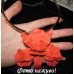 Ожерелье-скоба Орхидея коралловая – 1328