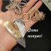 Винтажное ожерелье Сердце с цветами – 1388