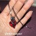 Кулон на цепи Сердце с розой – 1473