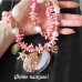 Эксклюзивное двухслойное ожерелье розовые кораллы и ракушки – 2588
