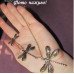 Колье цепь с подвесками бабочками (стрекозами) – 2629