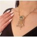 Кулон на цепи глаз стиль винтаж по мотивам schiaparelli – 2649