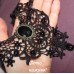 Колье ажурное черное викторианского стиля Сара – 2894-1