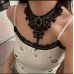 Колье ажурное черное викторианского стиля Сара – 2894-1