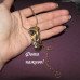 Набір прикрас обличчя, маски - кулон на ланцюги та сережки – 2675