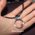 Набор серебристый подвеска и серьги Круги – 2874