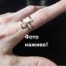 Набор золотистый браслет и кольцо Геометрия квадратов - 3030-1