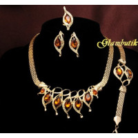 Эксклюзивный комплект из 4-х украшений Elizabeth caramel