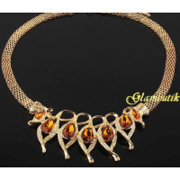 Эксклюзивное колье Elizabeth caramel