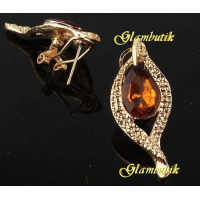 Эксклюзивные серьги Elizabeth caramel