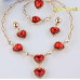 Эксклюзивный комплект из 4-х украшений  Red hearts