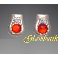 Эксклюзивные серьги Karamel красные