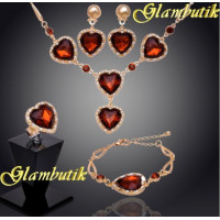 Эксклюзивный комплект из 4-х украшений brandy hearts