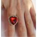 Эксклюзивное кольцо  Red hearts