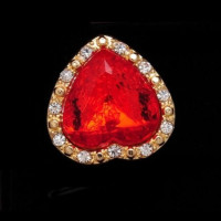Эксклюзивное кольцо  Red hearts